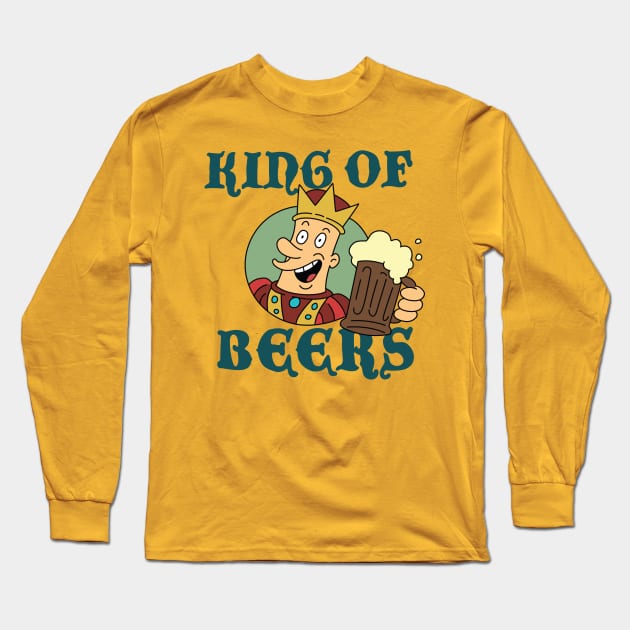 King of Beers Long Sleeve T-Shirt by saintpetty